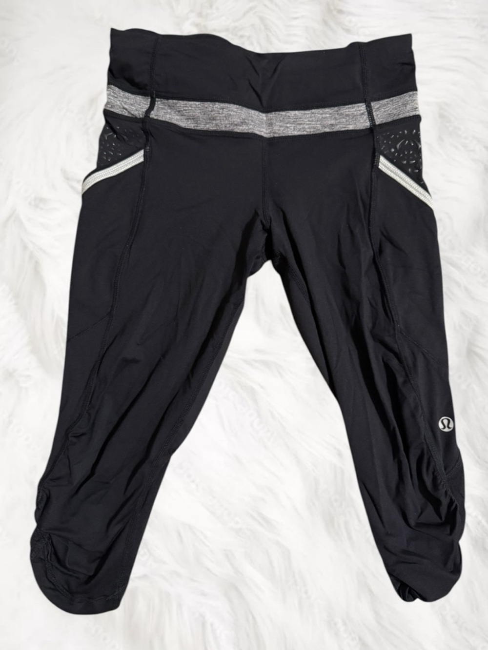 lululemon athletica Black Activewear Zip Detail Legging